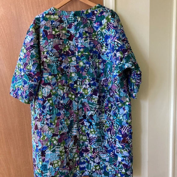 Quilted Zuri "Confetti" Open Front Coat, size M, NWOT - Picture 2 of 6